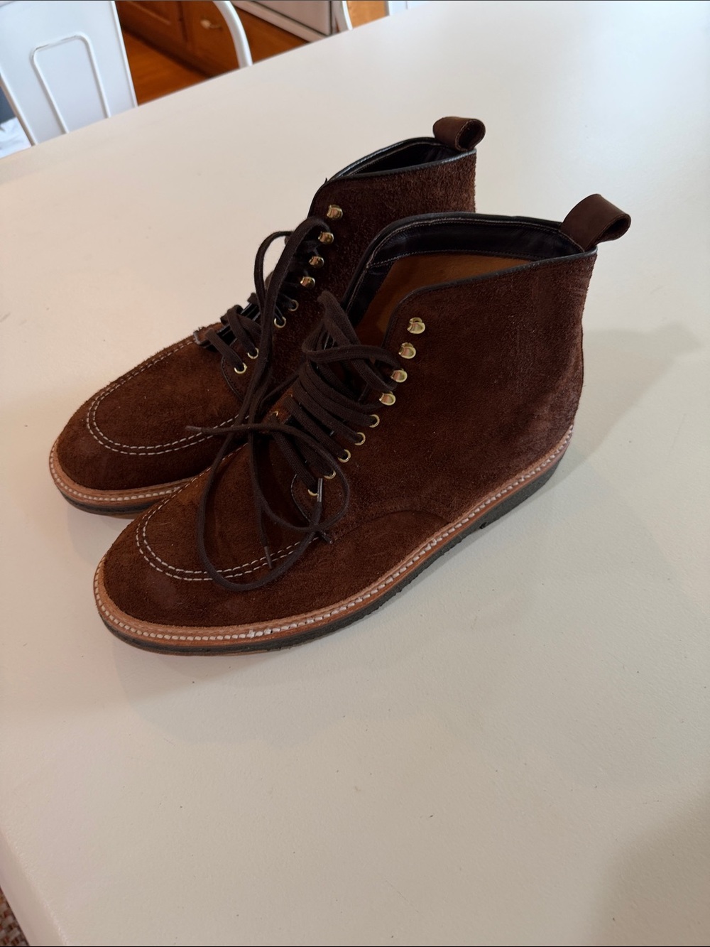 Alden X Todd Snyder Dark Brown Suede Chukka Boots Sz 9.5.  Tub7.   SEE PICTURES